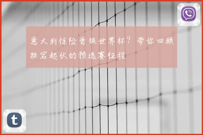 意大利惊险晋级世界杯？带你回顾跌宕起伏的预选赛征程